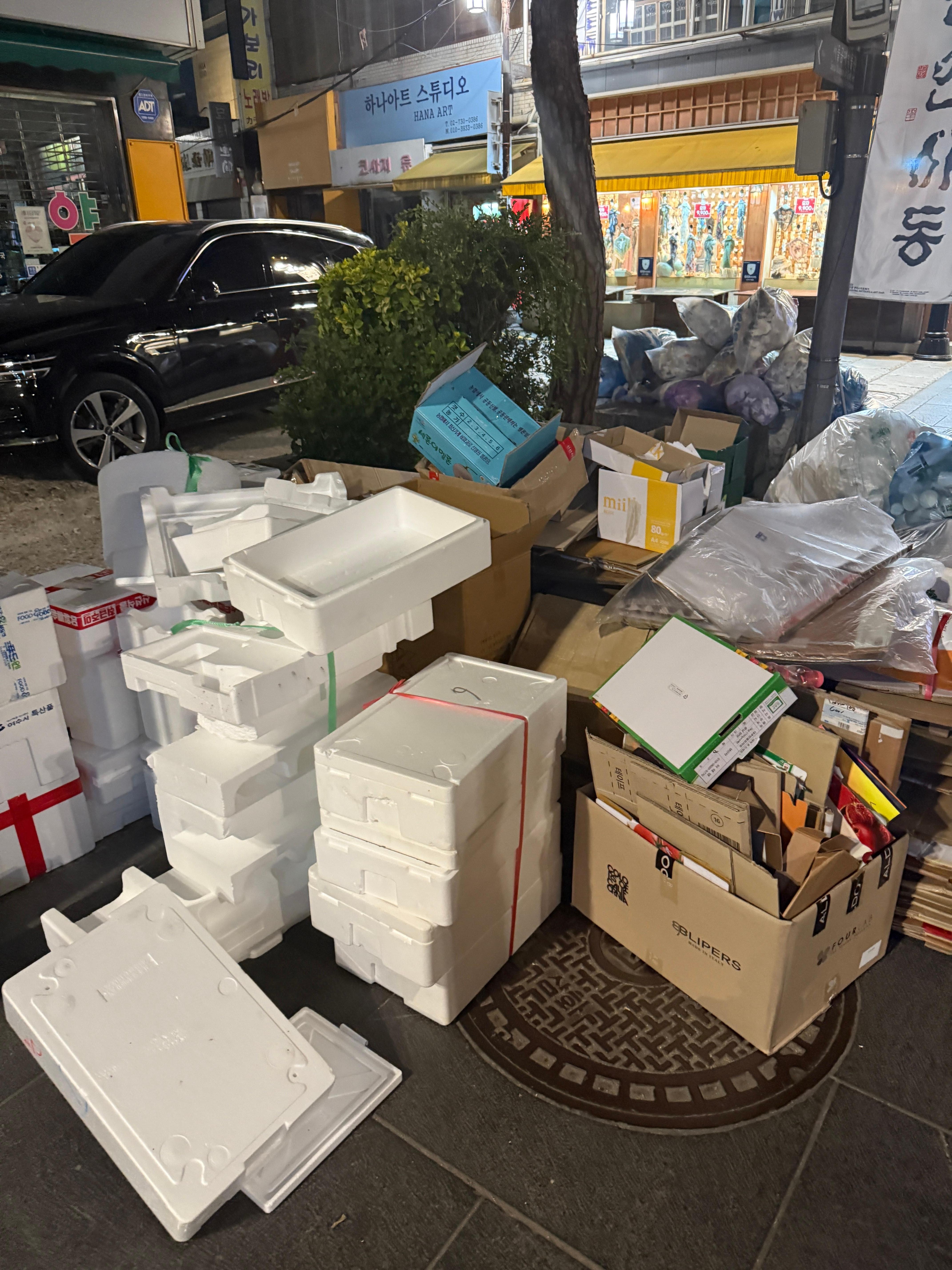 外はゴミだらけ
ここだけじゃないんで諦めよう