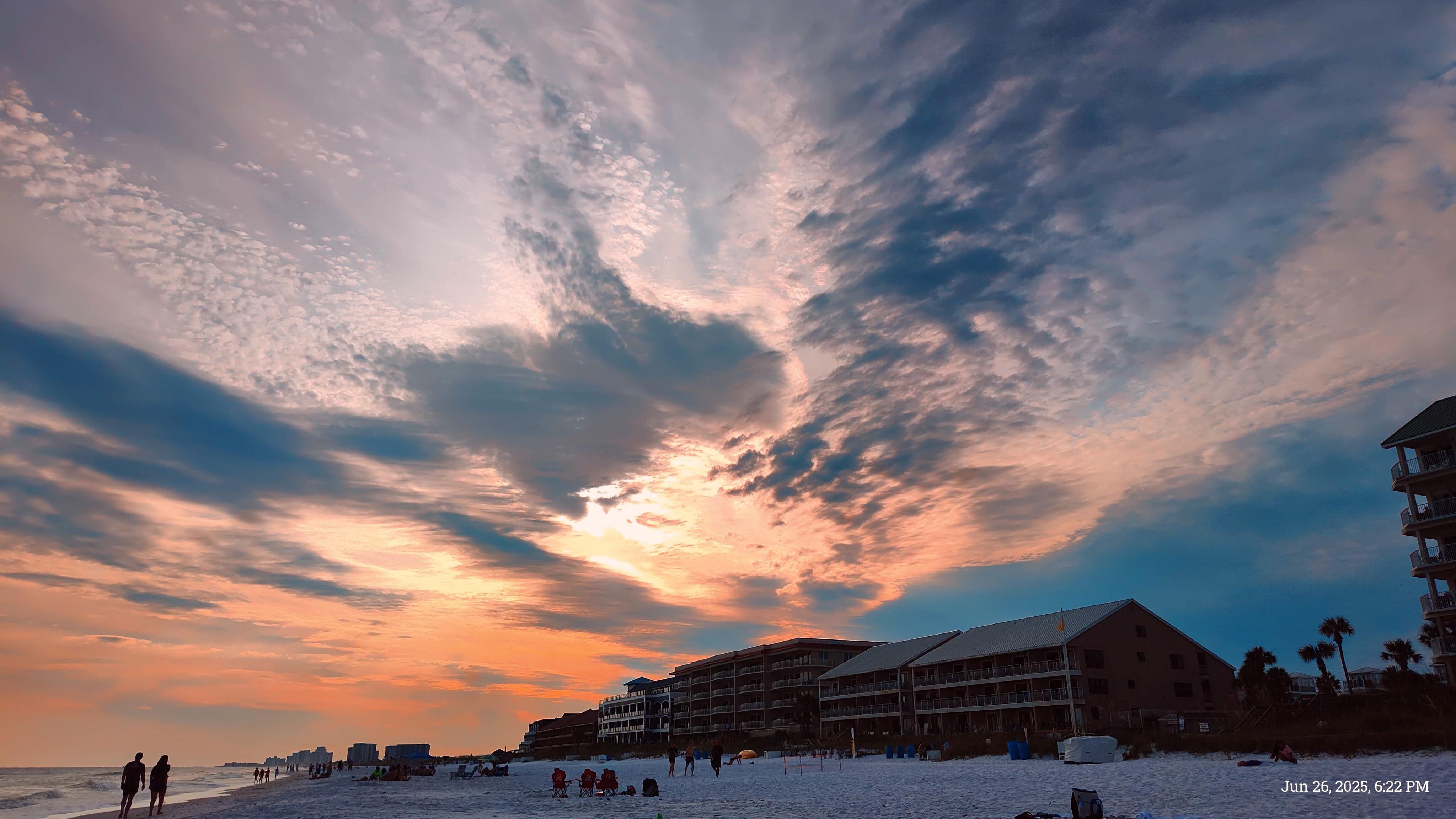 Crystal Beach at sunset