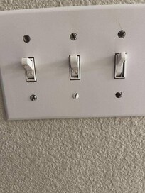 Dirty light switch panel