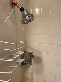 Shower pressure was a drip…and cold. Unusable