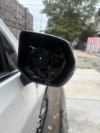 this was after they removed my side view mirror.