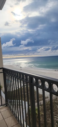 View from balcony looking east