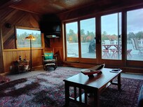 Living room and deck