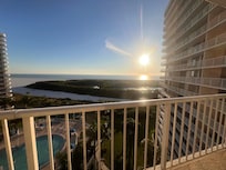 Sunset from the balcony.