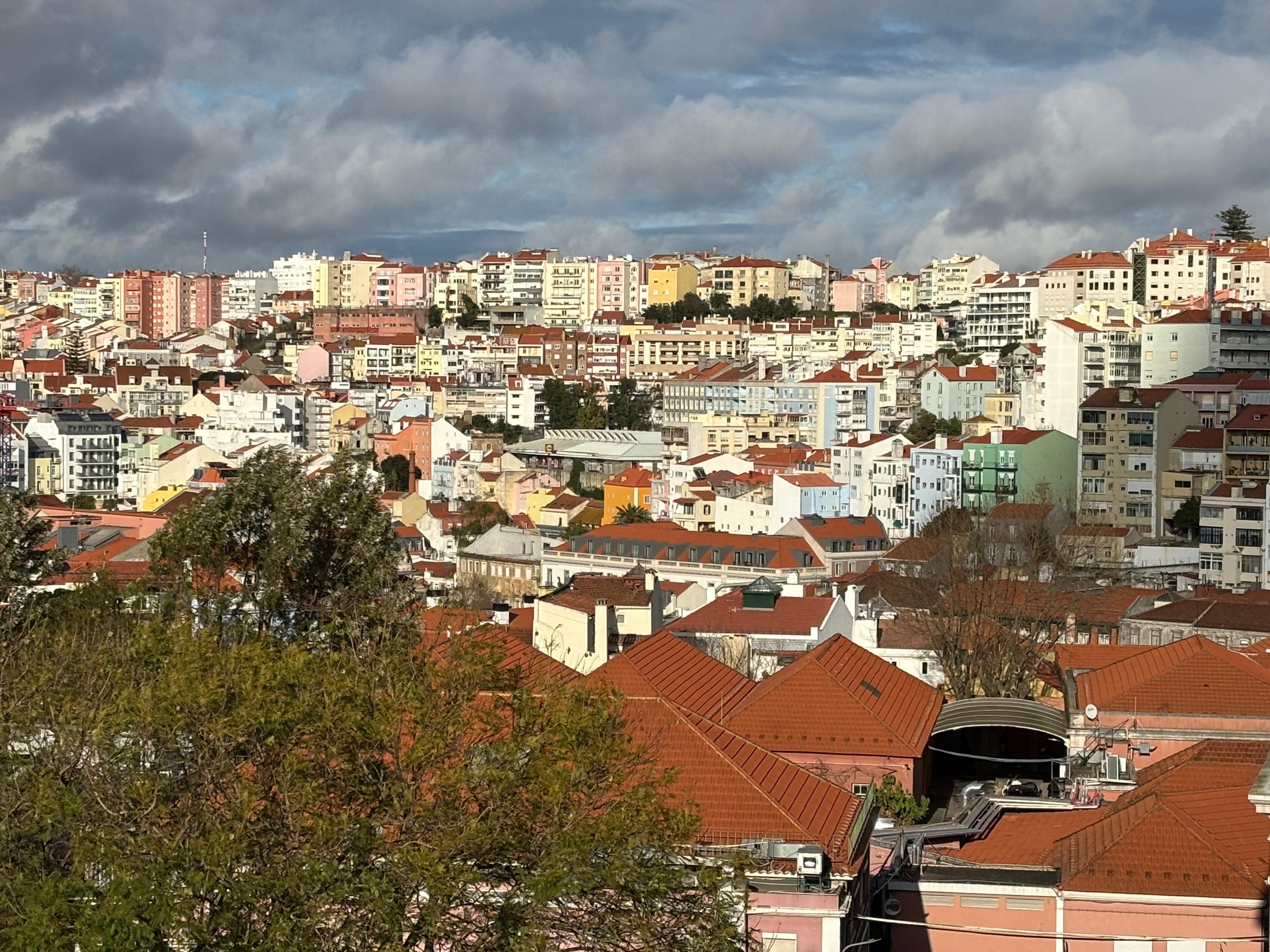 Vista do terraço. Em dias ensolarados, um ótimo lugar para relaxar 