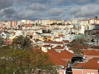 Vista do terraço. Em dias ensolarados, um ótimo lugar para relaxar
