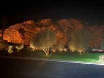 Nightfall out the front of the Riviera Manor