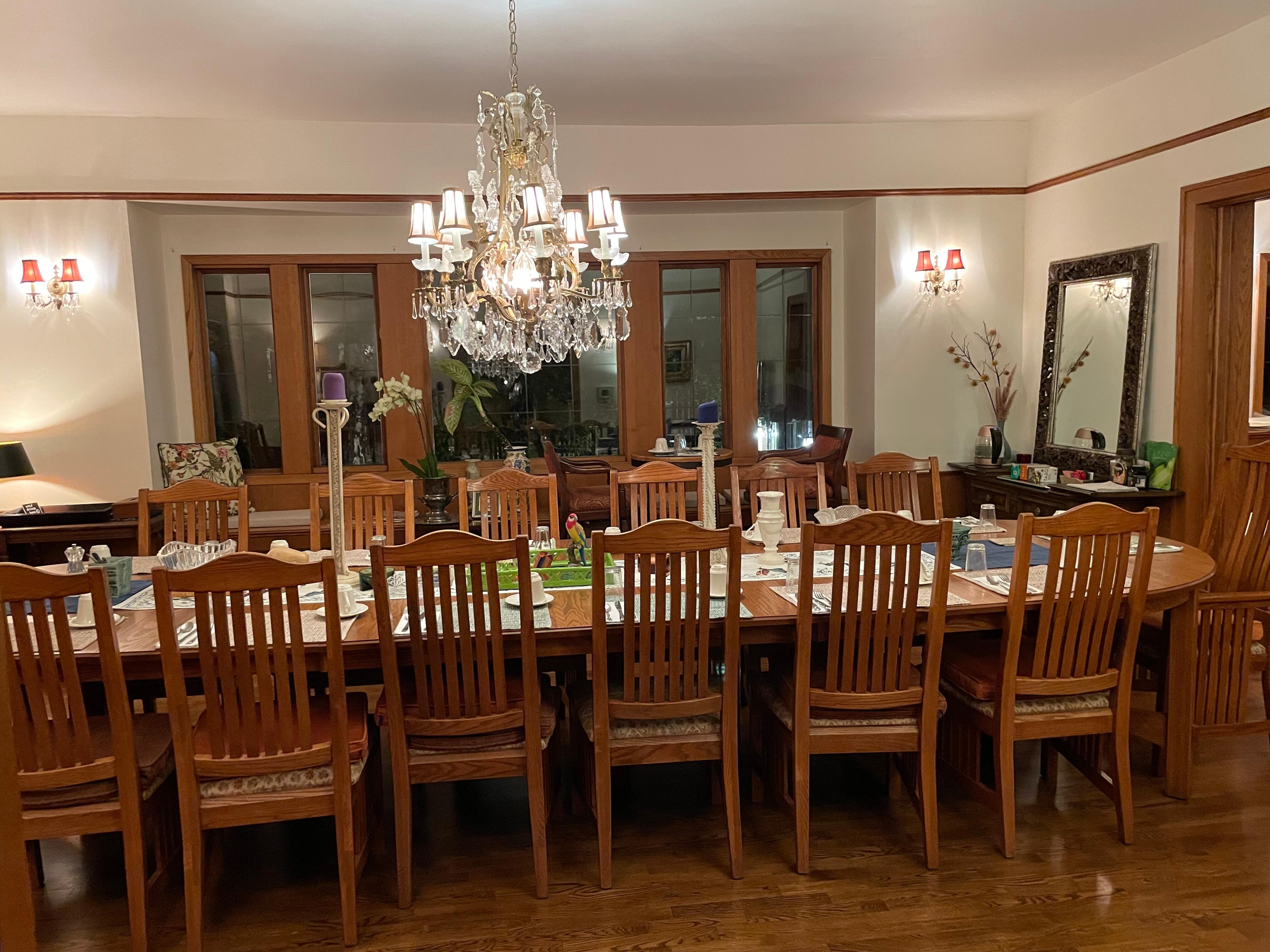 Breakfast is served here 8:30-9:30am