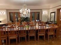 Breakfast is served here 8:30-9:30am