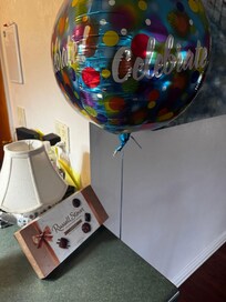 Birthday gift left by the host