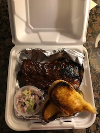 to go plate from the restaurant