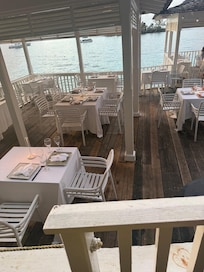 Restaurant in the sea