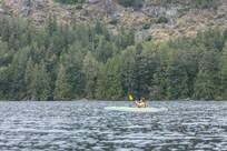 Photo of the lake right by the house.