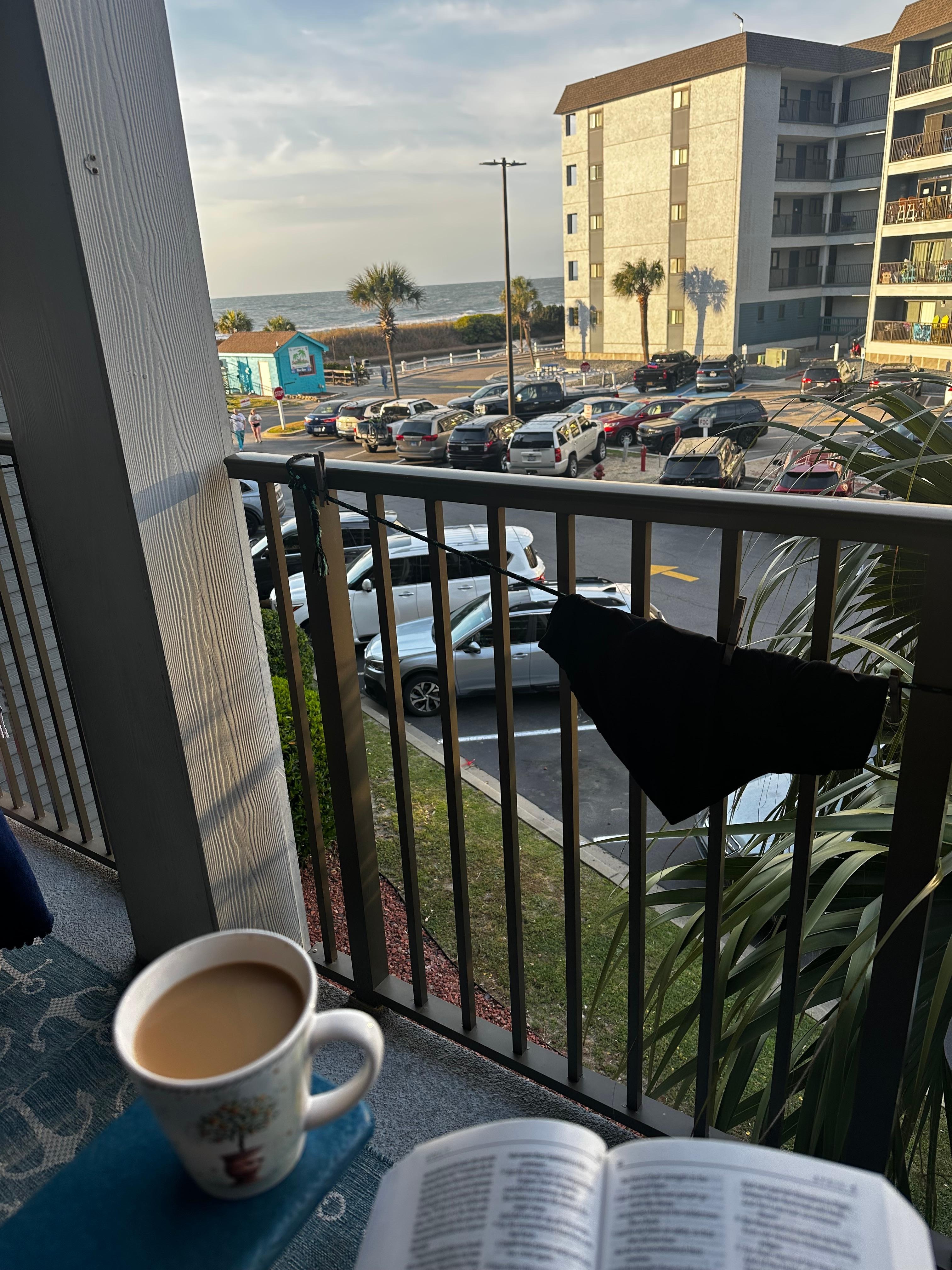 Bible and coffee with a view ! 