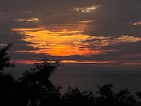 Gorgeous sunset from balcony