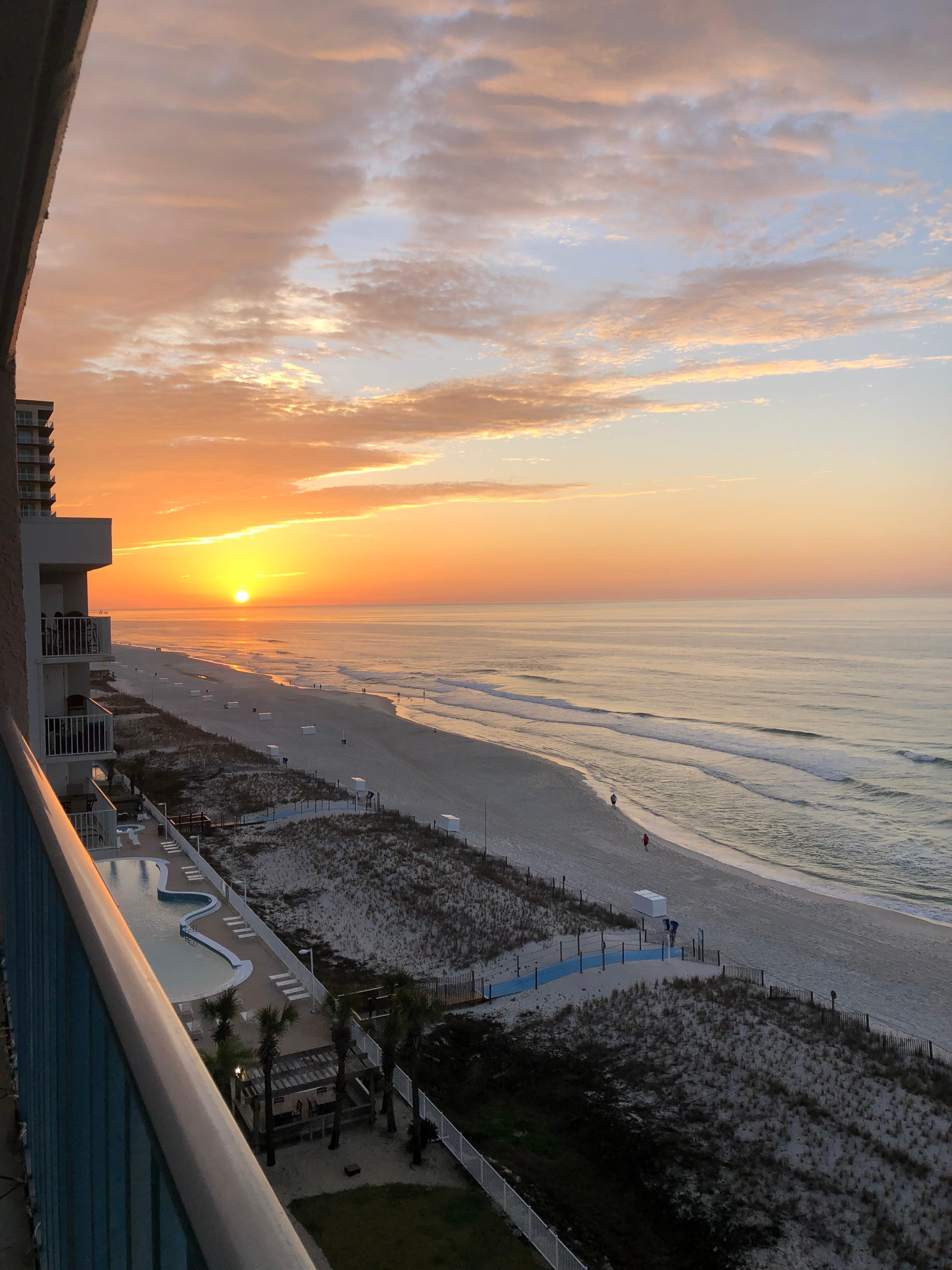 View from the balcony. 