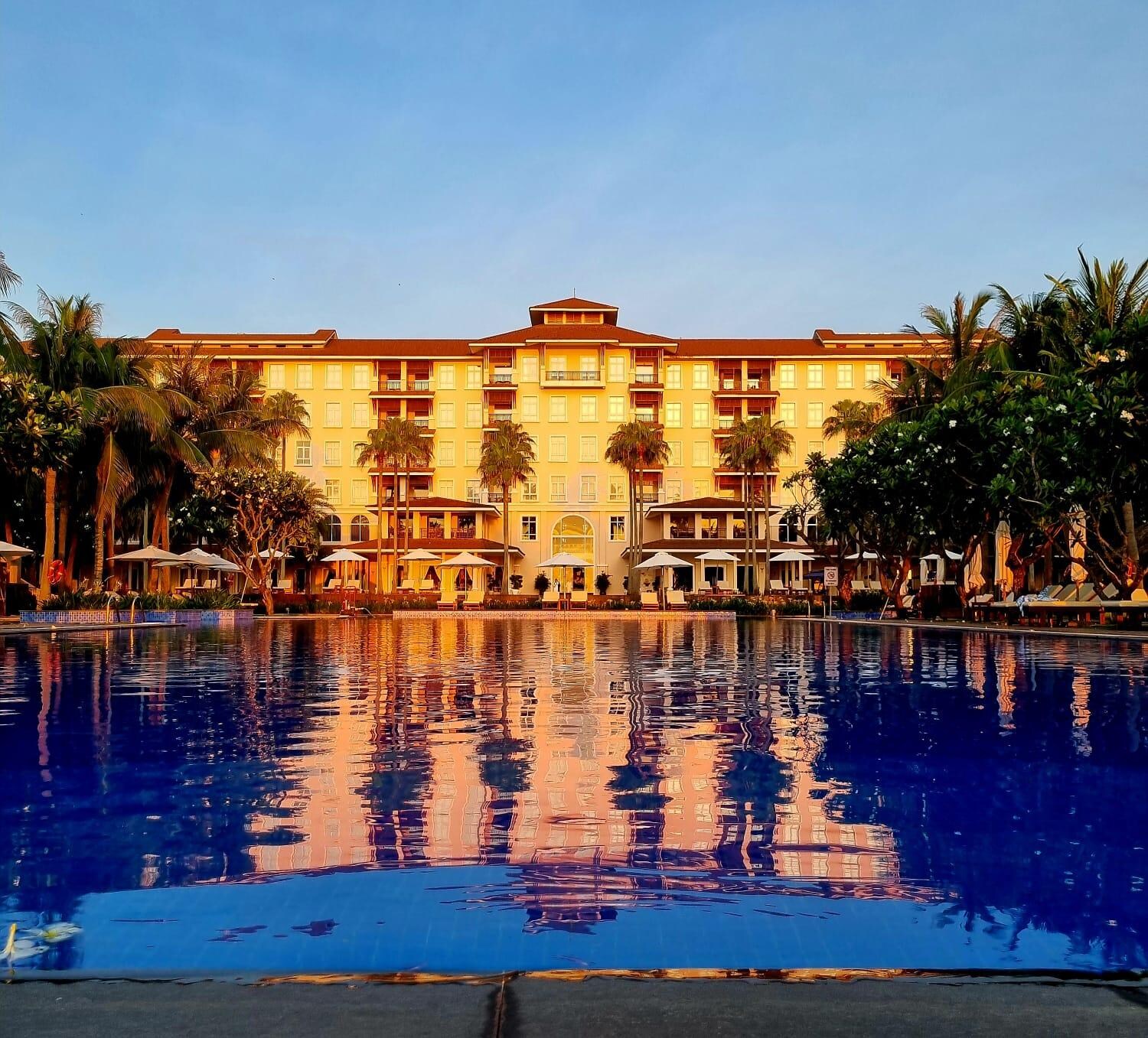 View from front of hotel
