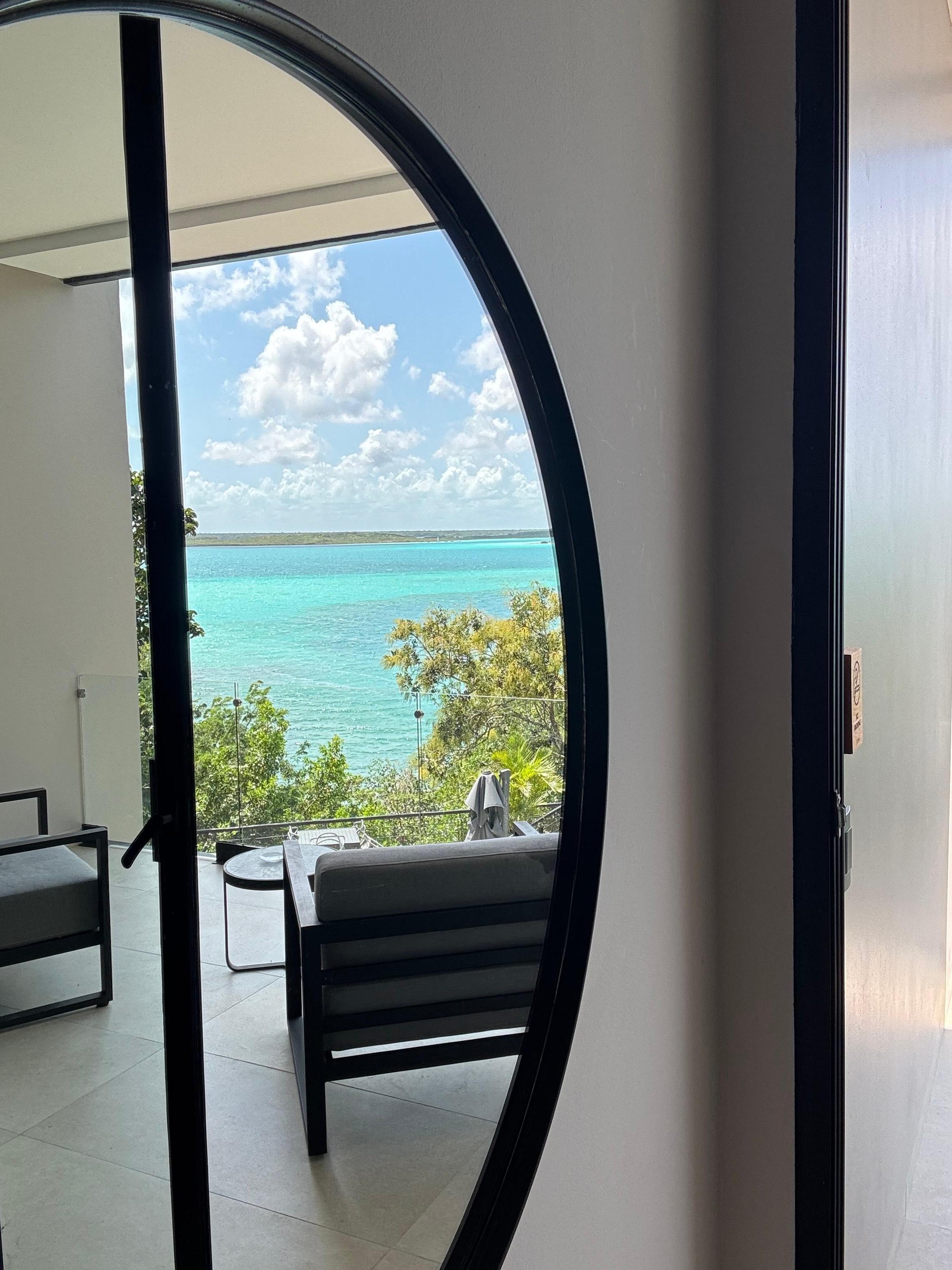 View from inside room 