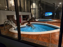 Me in the pool relaxing