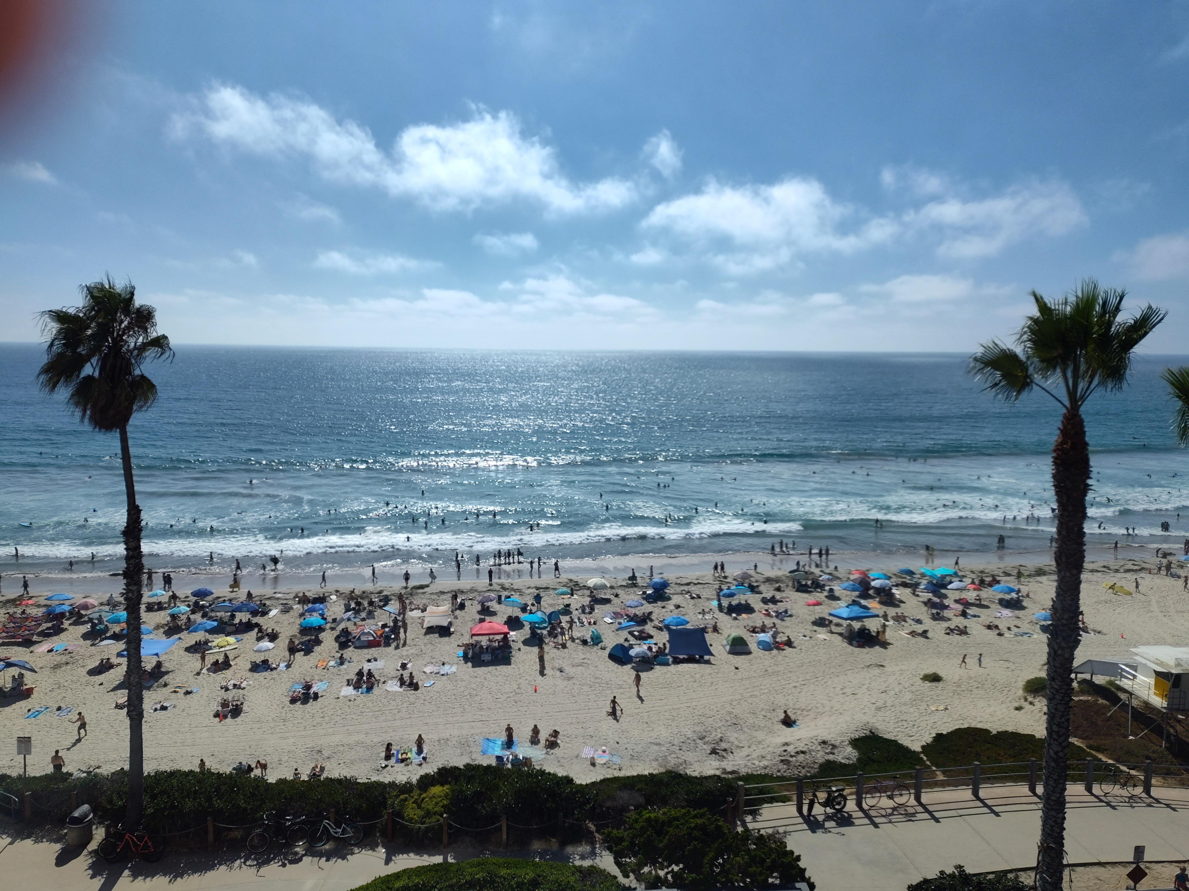 View from living room and from master bedroom.