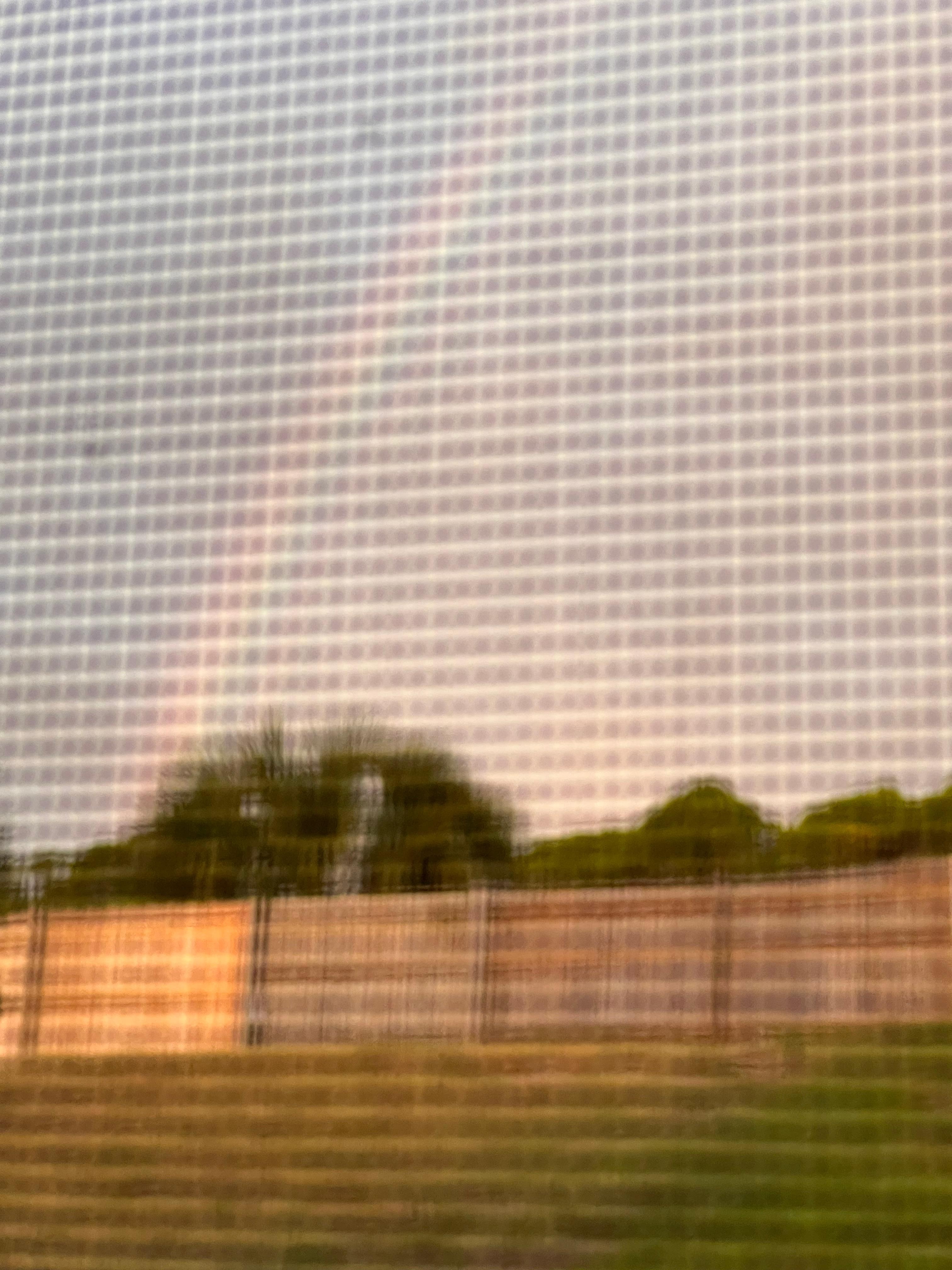 Sitting in the screen in room and saw this rainbow