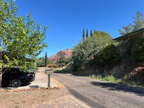 View to the left in front of the house