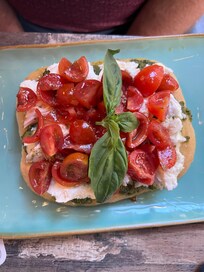 Focaccia from local restaurant. Extra Wine Bar
