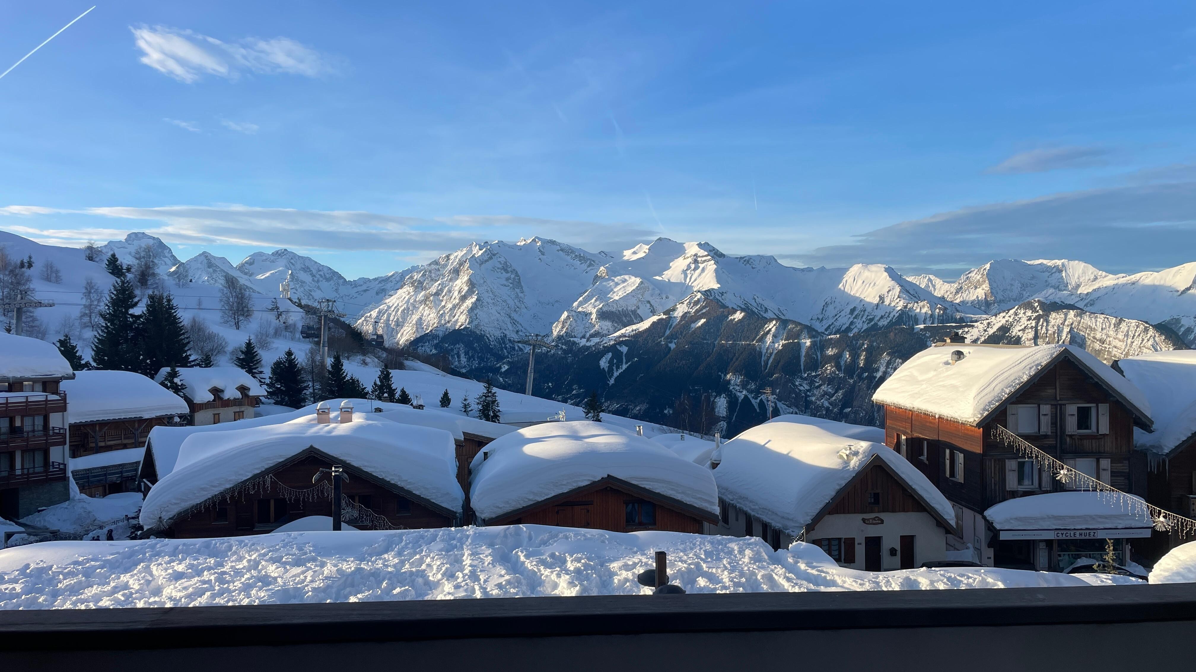 La vue de la terrasse