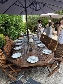 Catered welcome dinner.