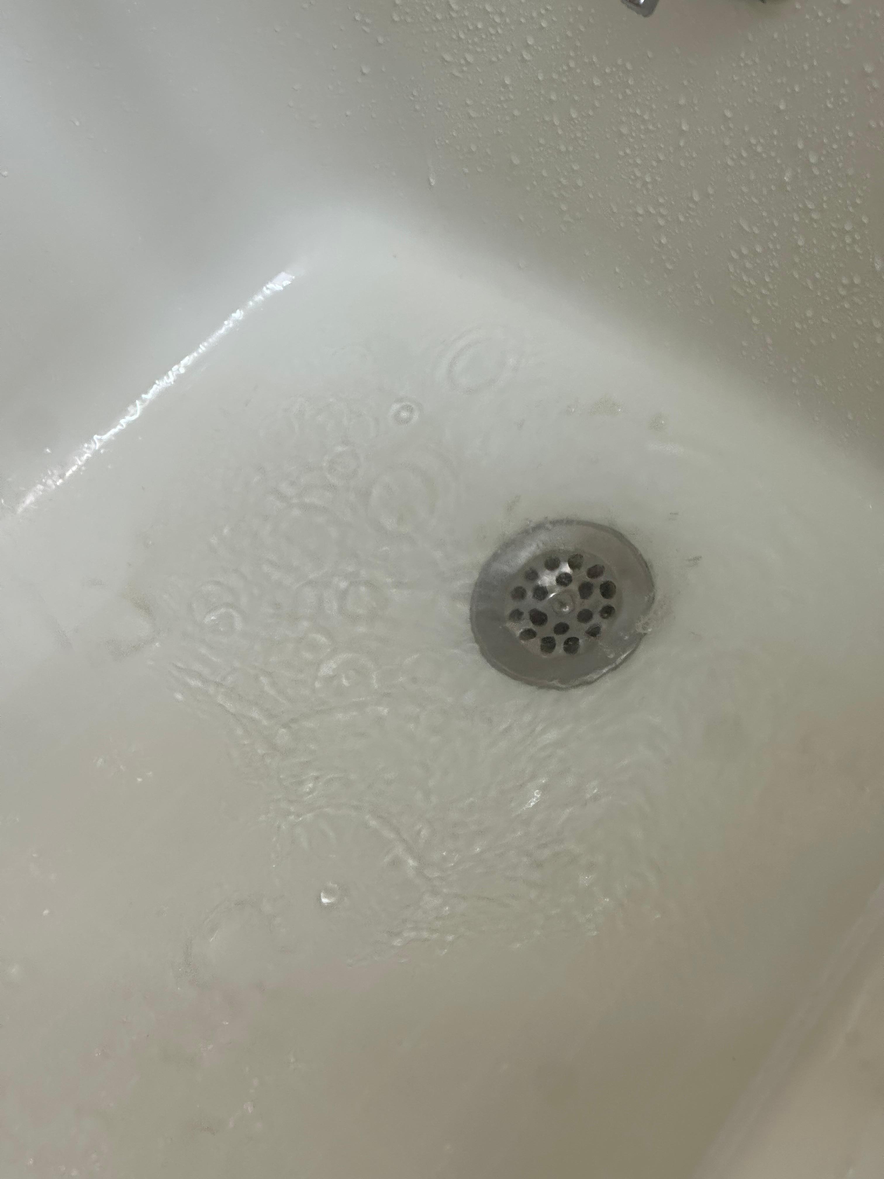 Water in tub