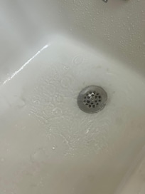 Water in tub