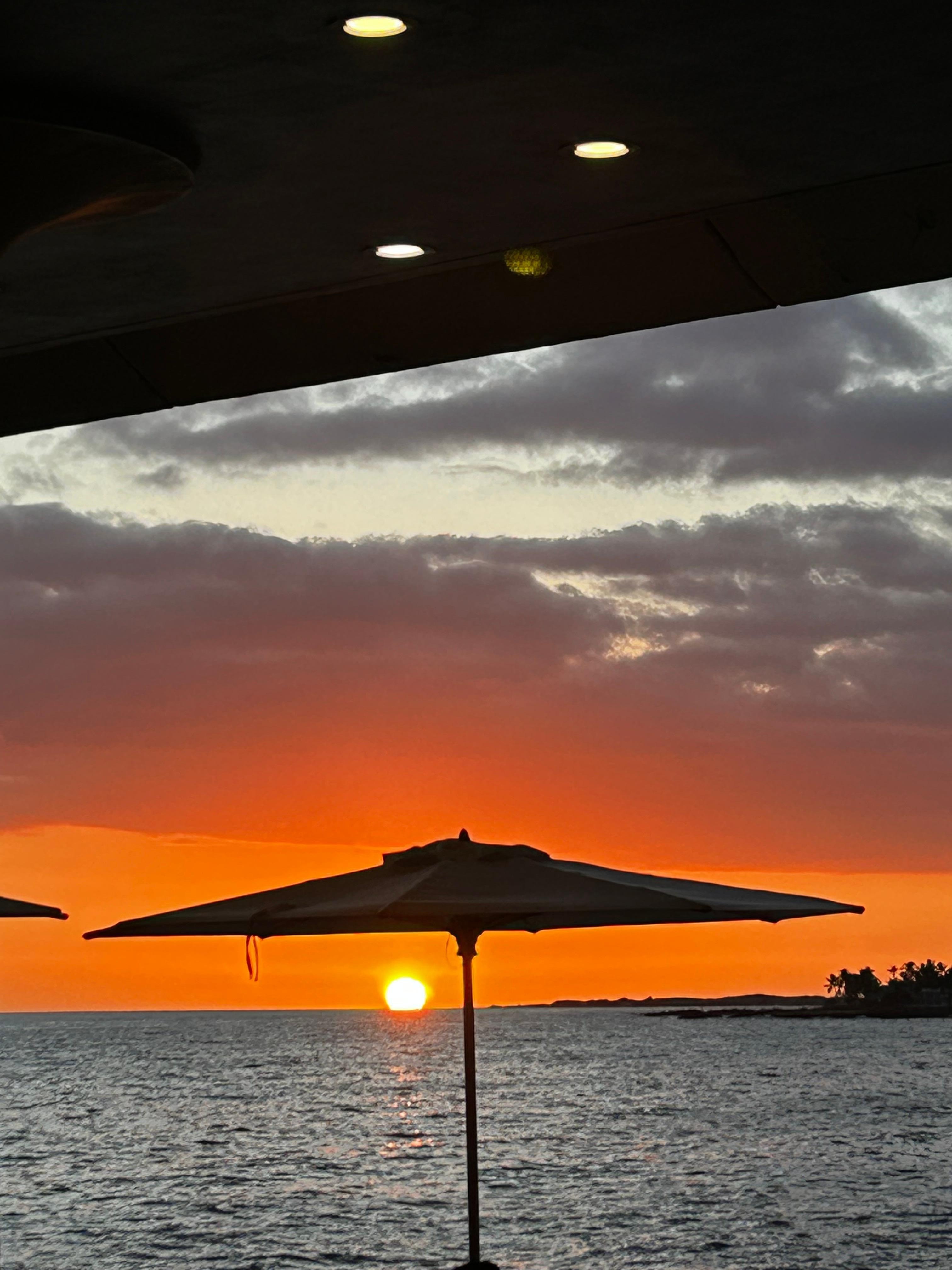 Beautiful sunset at Don’s Mai Tai bar 
