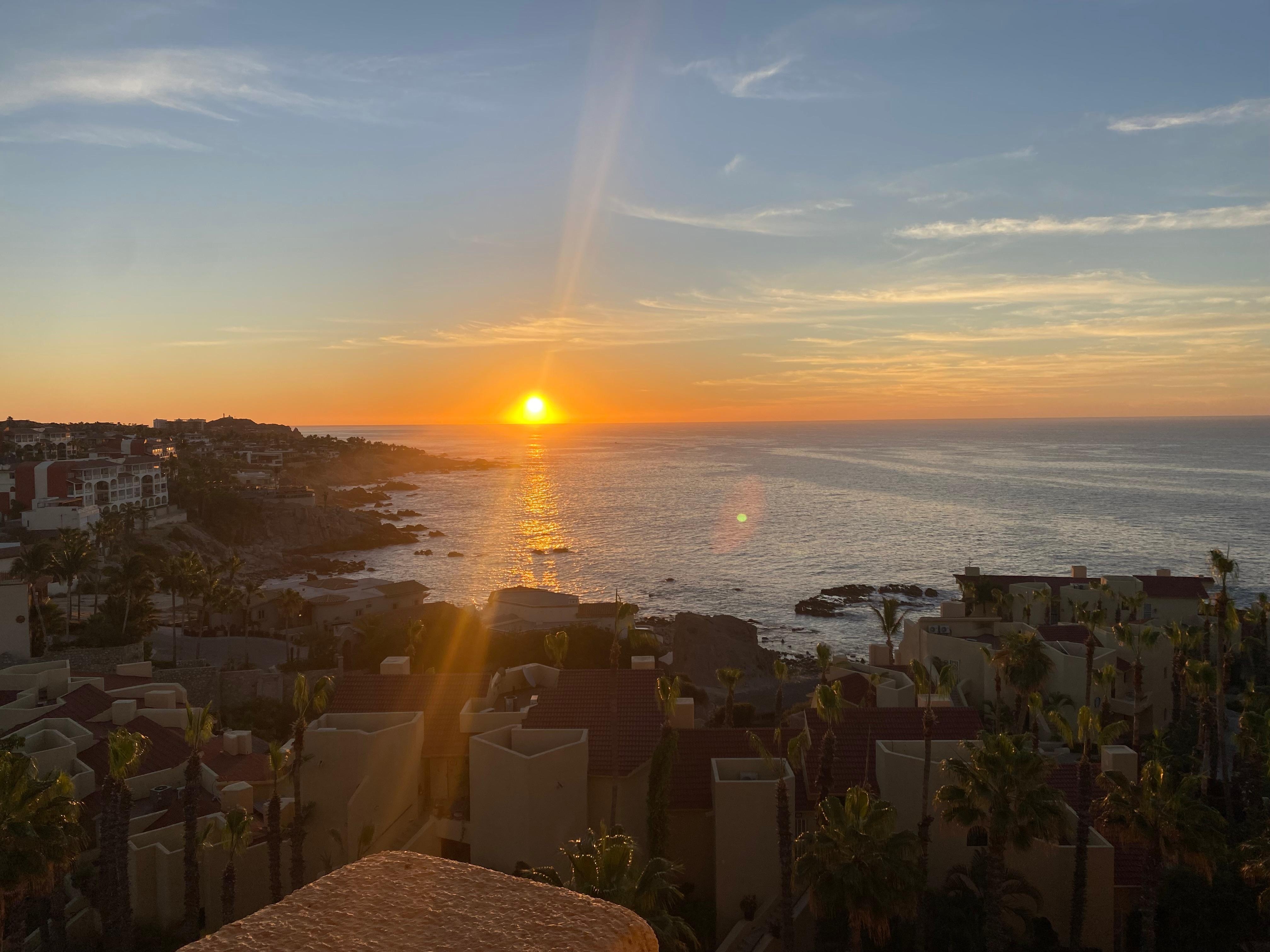 Sunrise from the balcony