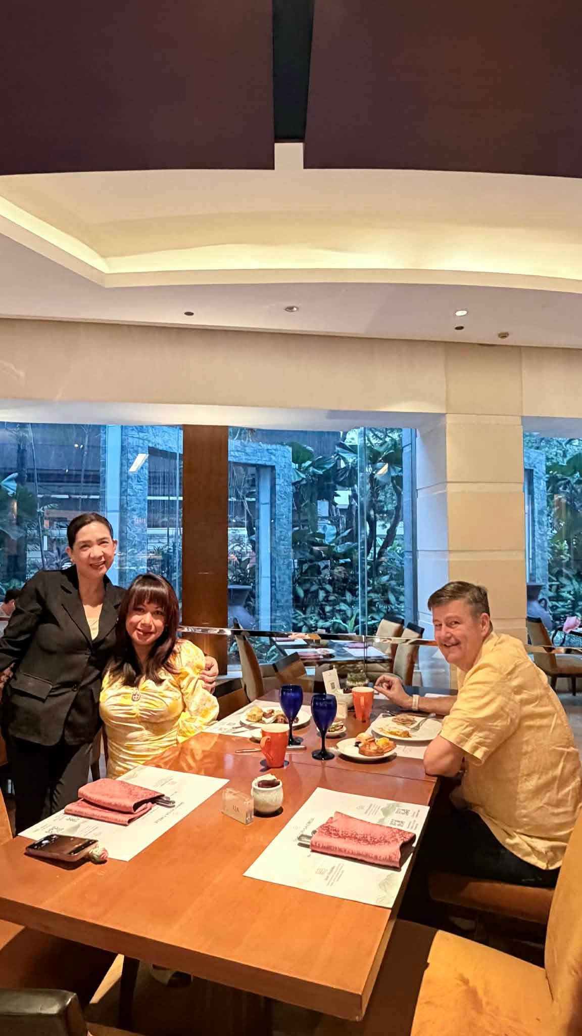 Friendly breakfast attendant