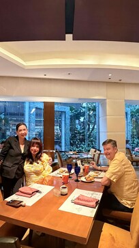 Friendly breakfast attendant