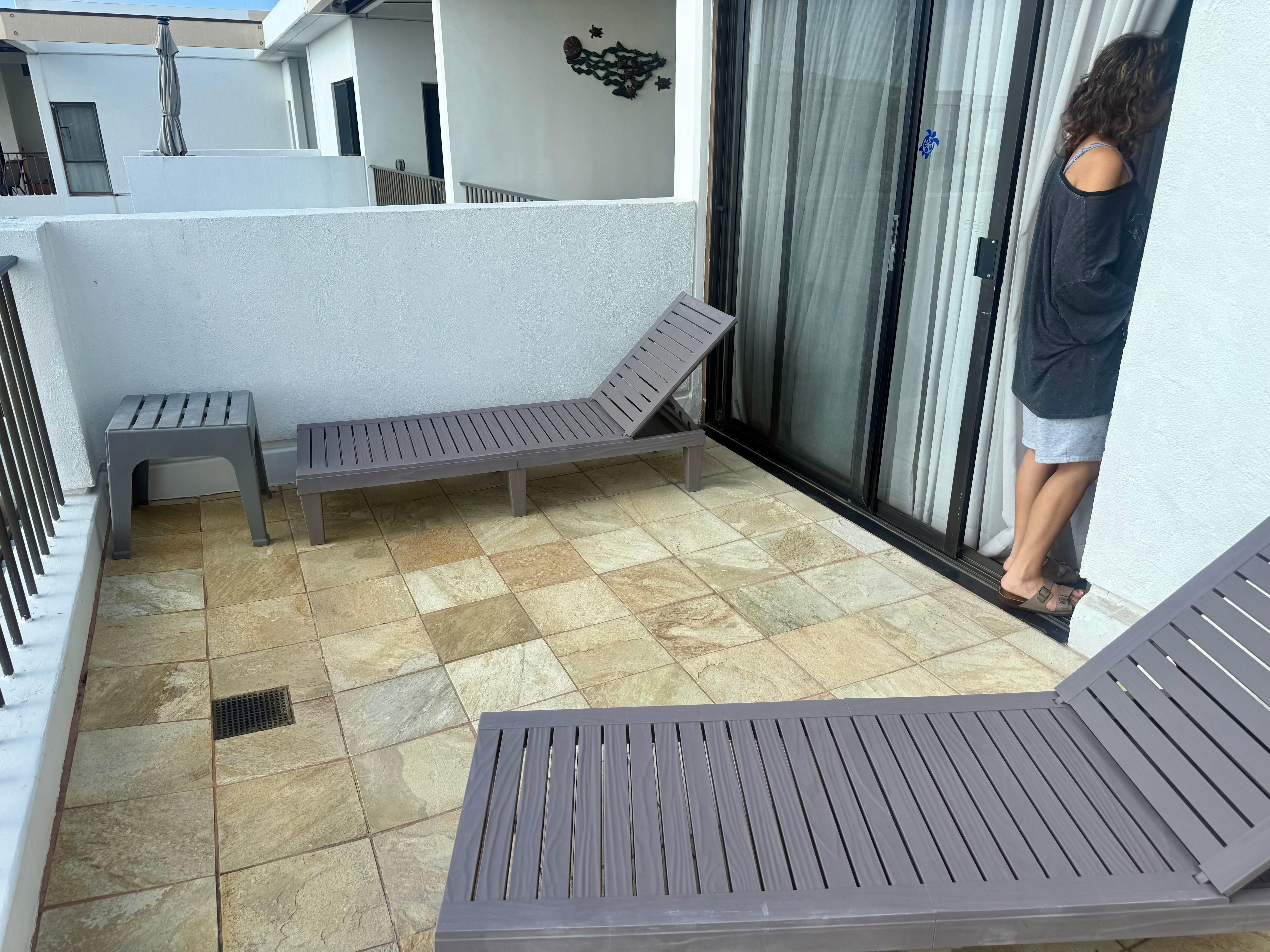 Balcony off the master suite