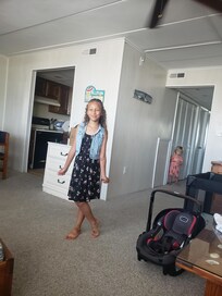 Living room area of condo unit.