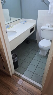 Gross floors and sink.