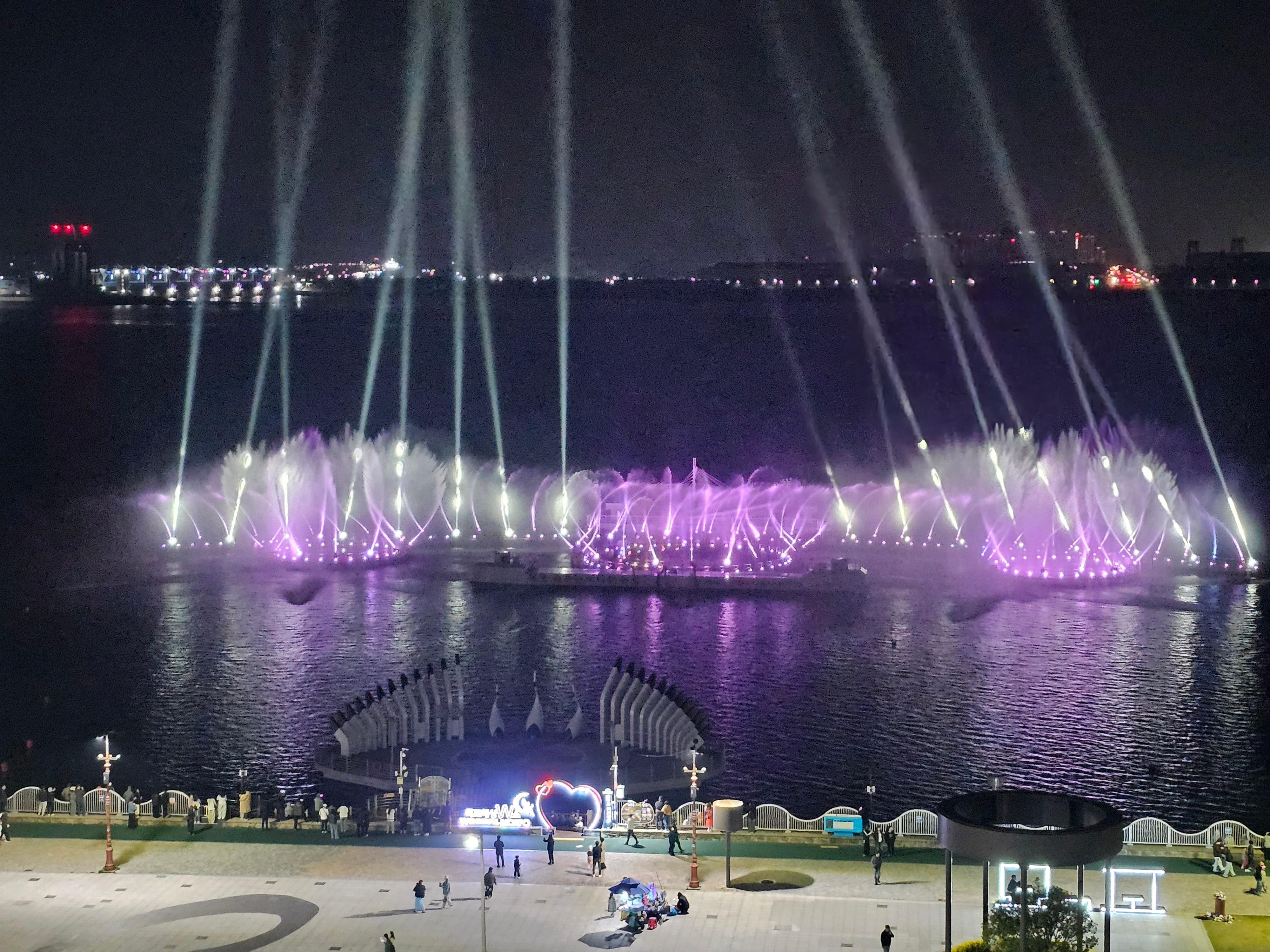 룸에서 바라본 분수쇼