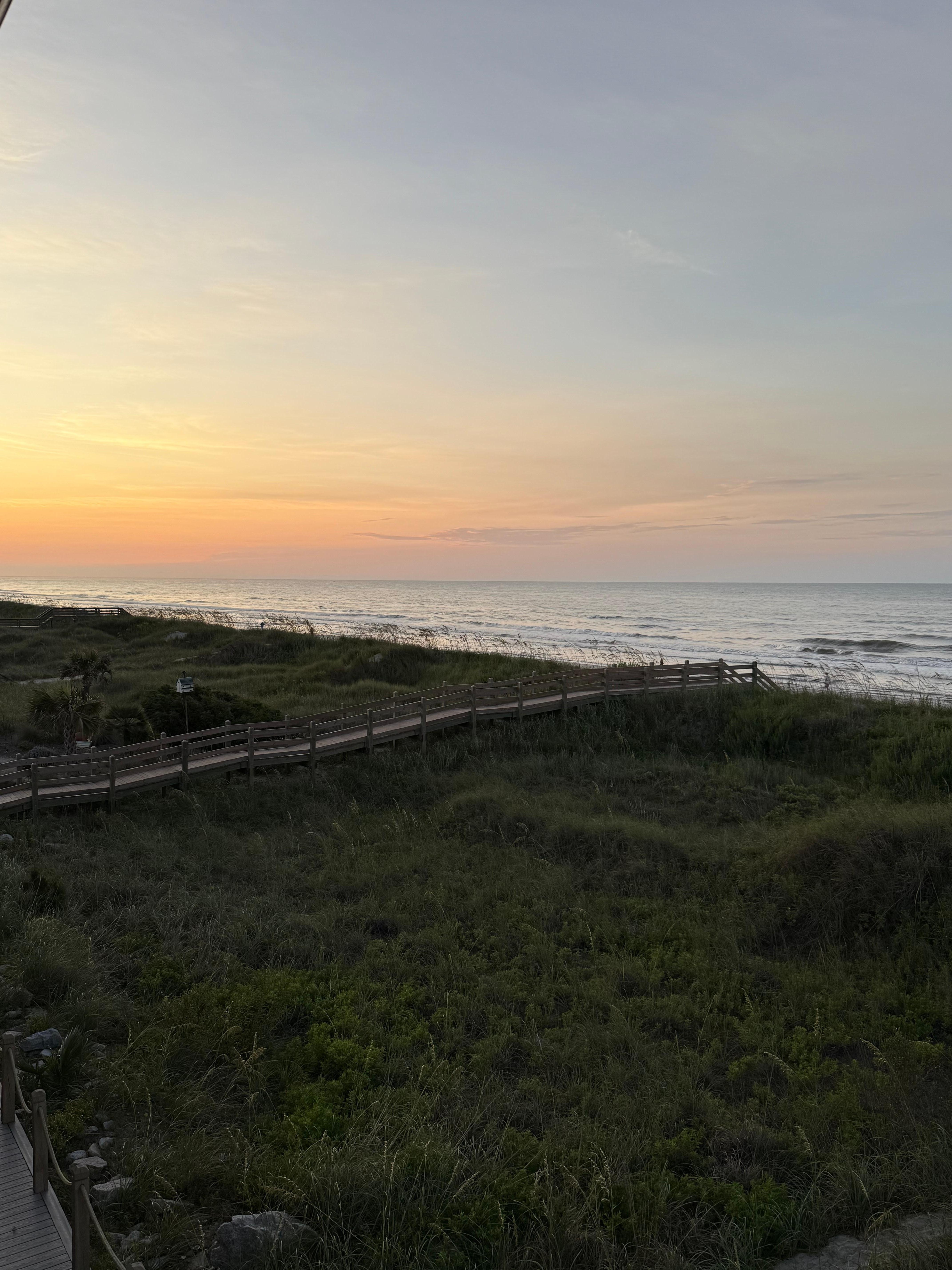 Sunrise view from balcony