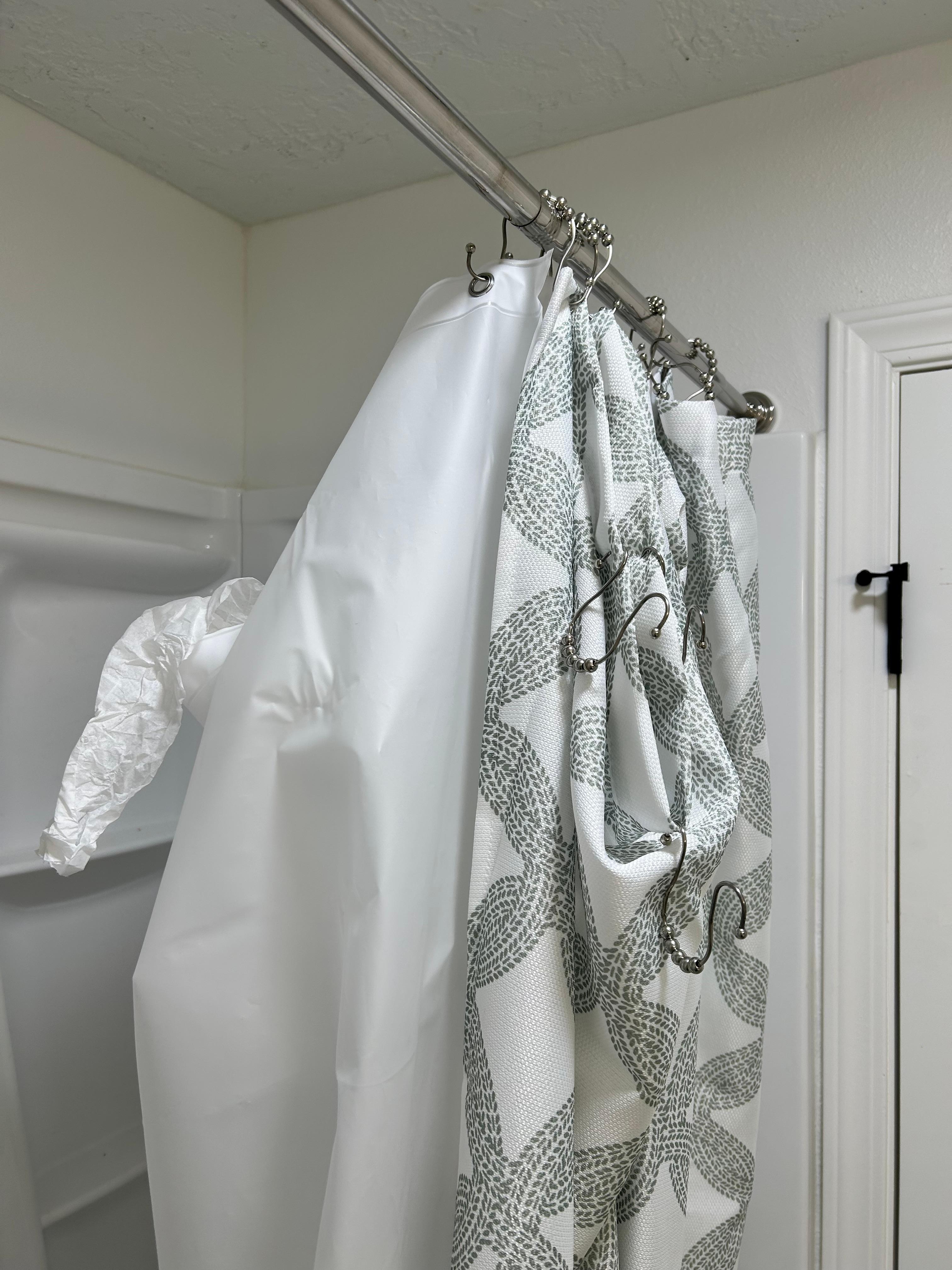 Main bath shower curtain 