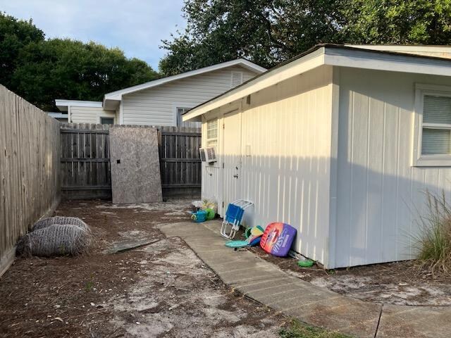 Back yard area