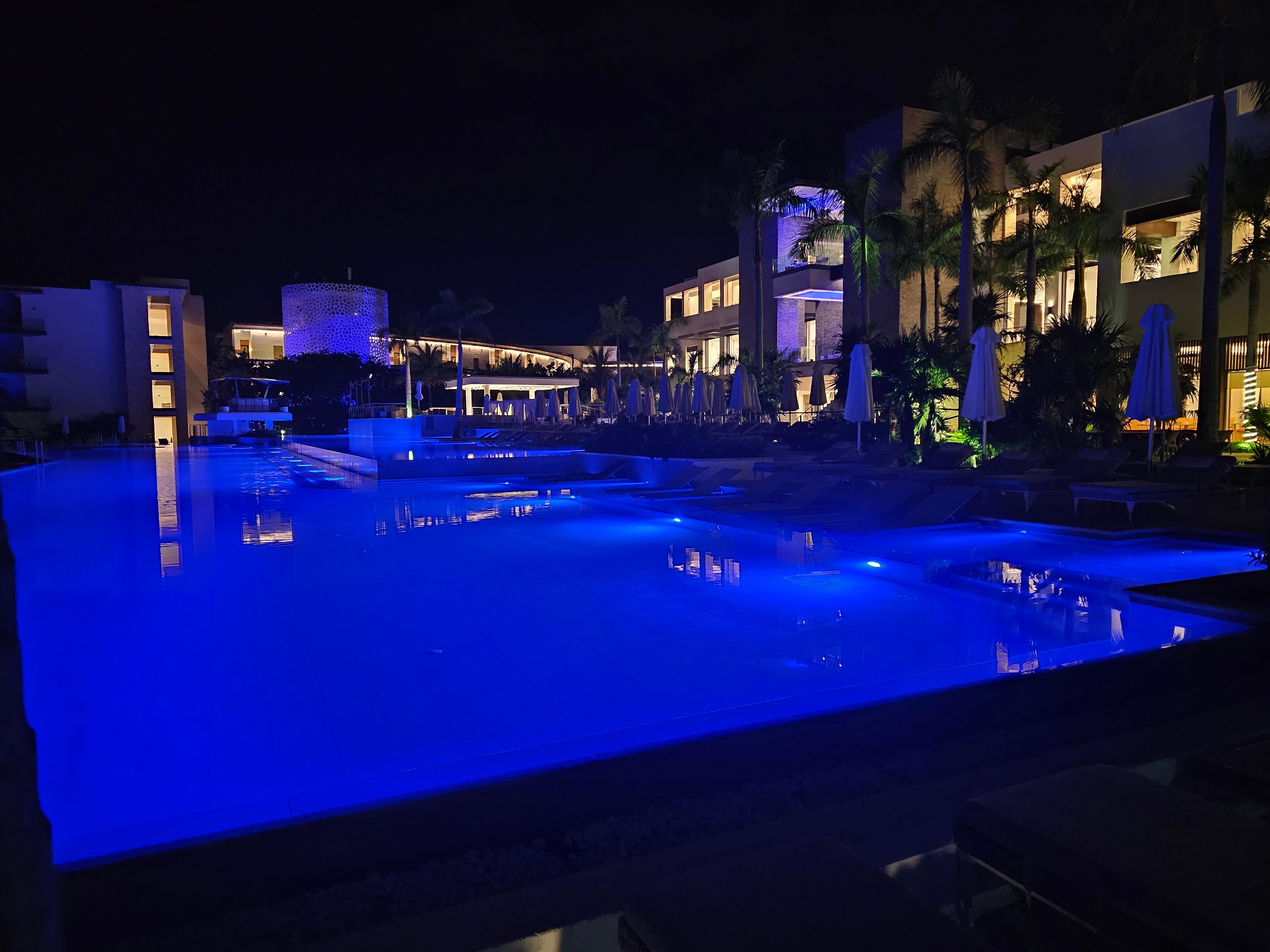 Main building and main pool