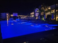 Main building and main pool