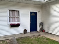 Secure side door to enter the home