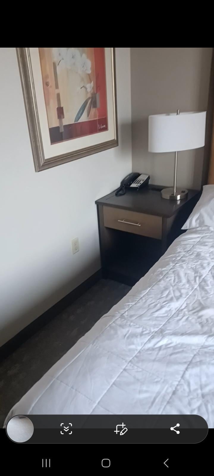 This a photo of the condition we left the room in with a timestamp.