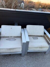 Chair cushions were all dirty and needed to be replaced.