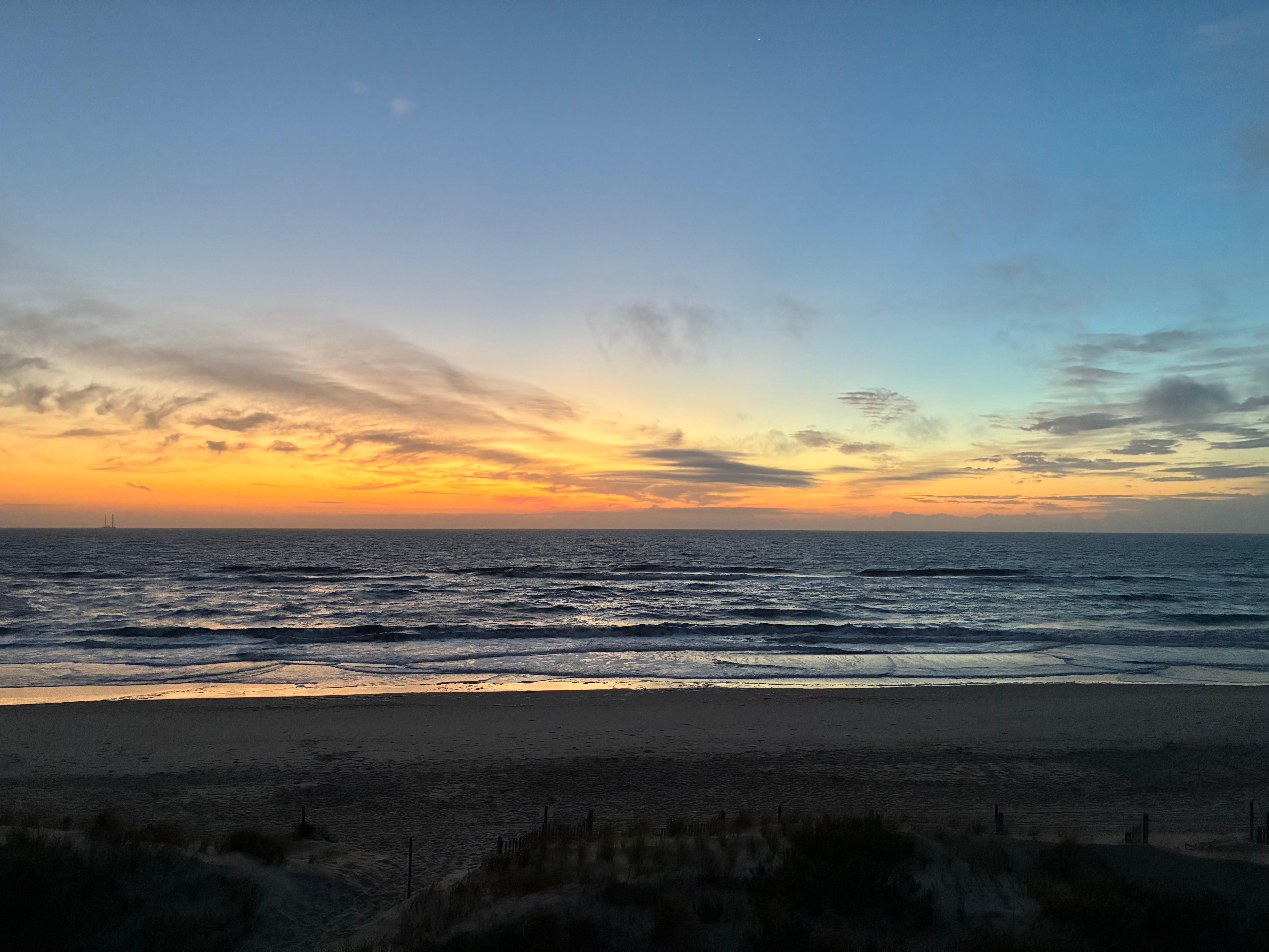 Sunrise from the balcony. 