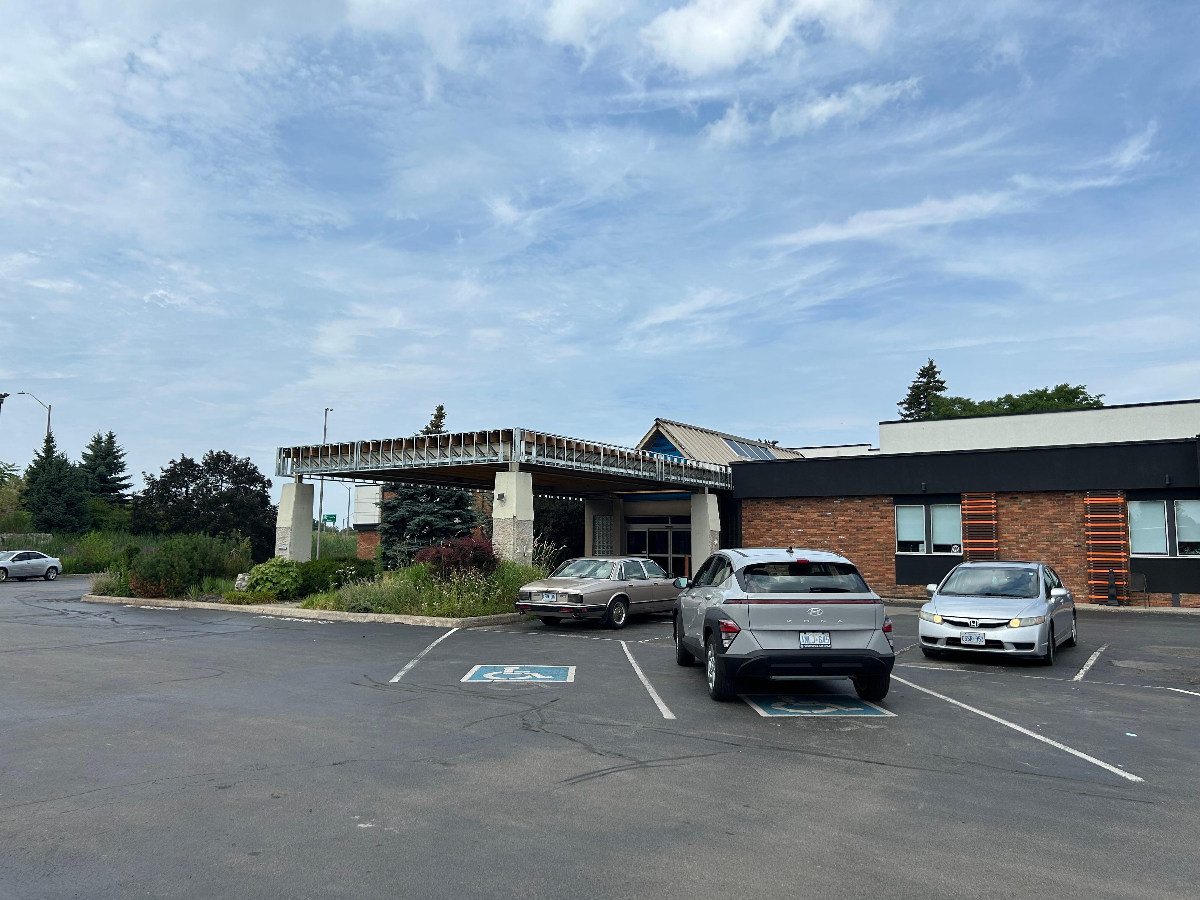Front entrance currently under construction 