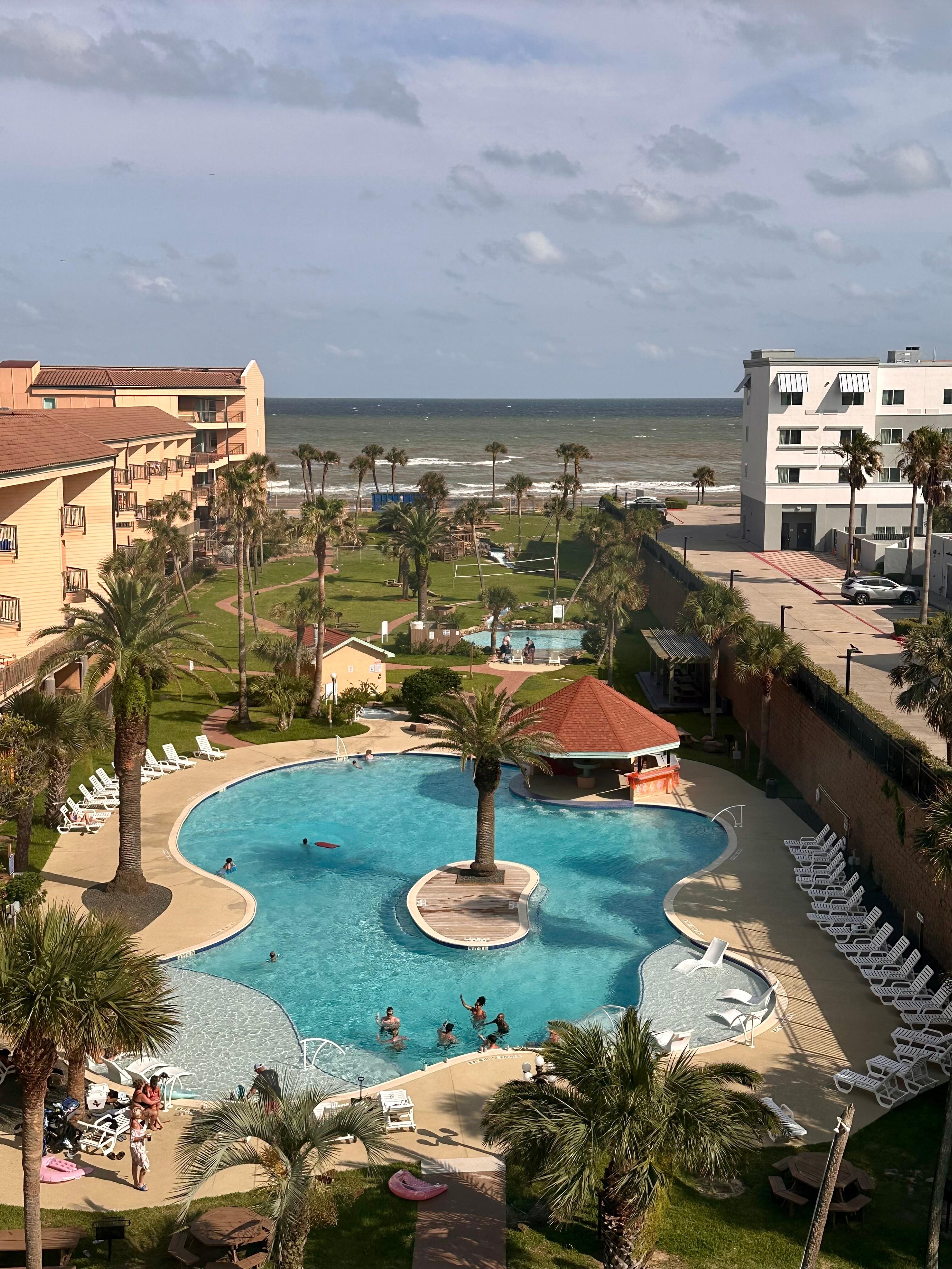 Great view from the balcony 
